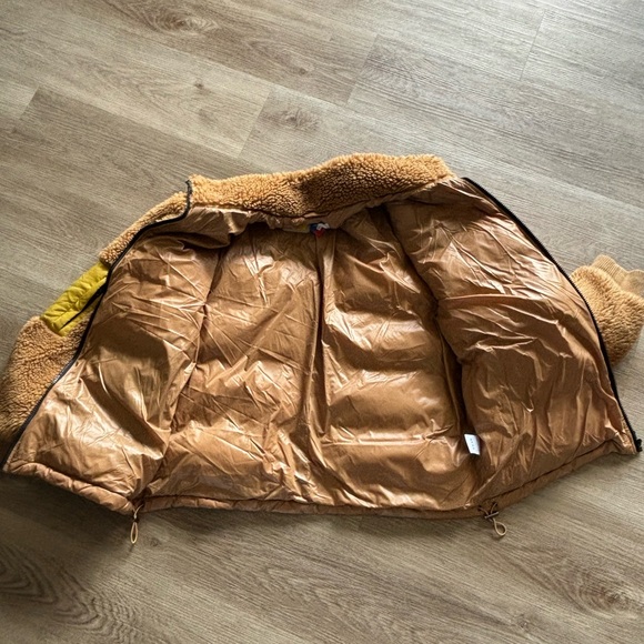 KULE “The Krispie” Colorblock Sherpa Chestnut Jacket - Picture 13 of 16